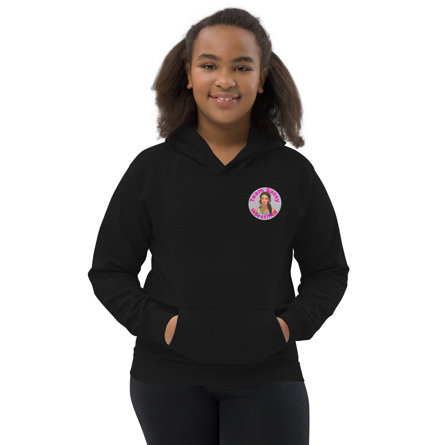 Kids Grow Girl's Wrestling Hoodie Original Logo