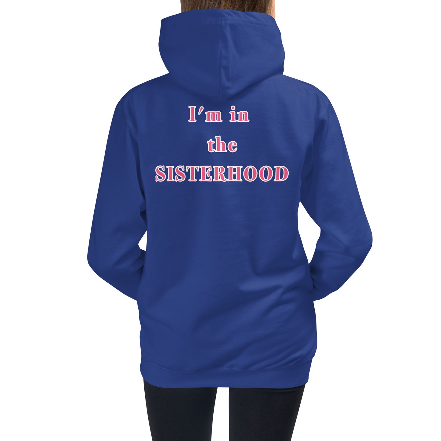 Kids Sisterhood Hoodie Pink/White Logo