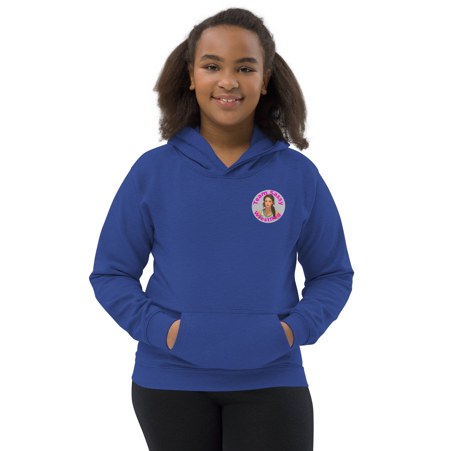 Kids Grow Girl's Wrestling Hoodie Original Logo