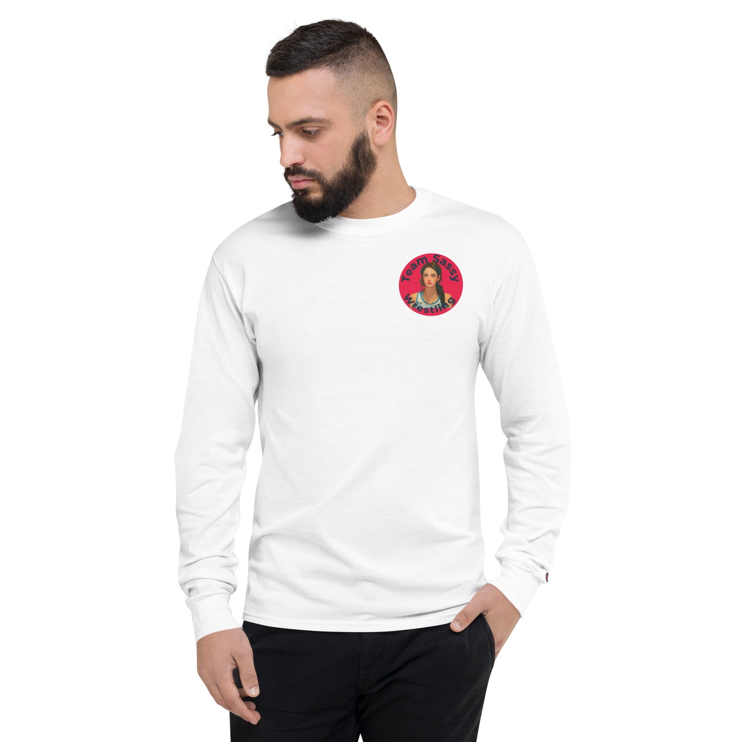 Men's Champion Multi-Color Skull Long Sleeve Shirt