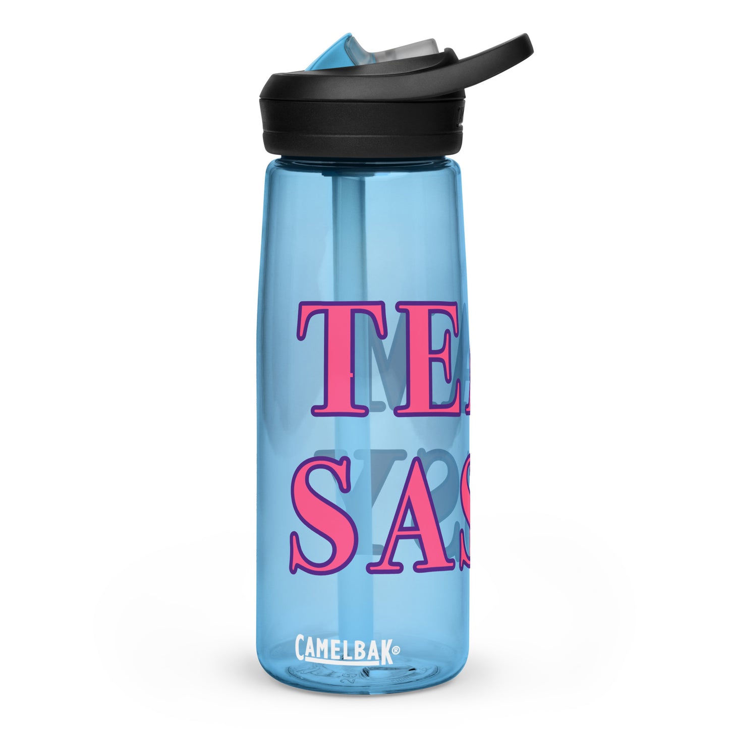 Team Sassy CamelBak Sports Water Bottle-Pink Lettering