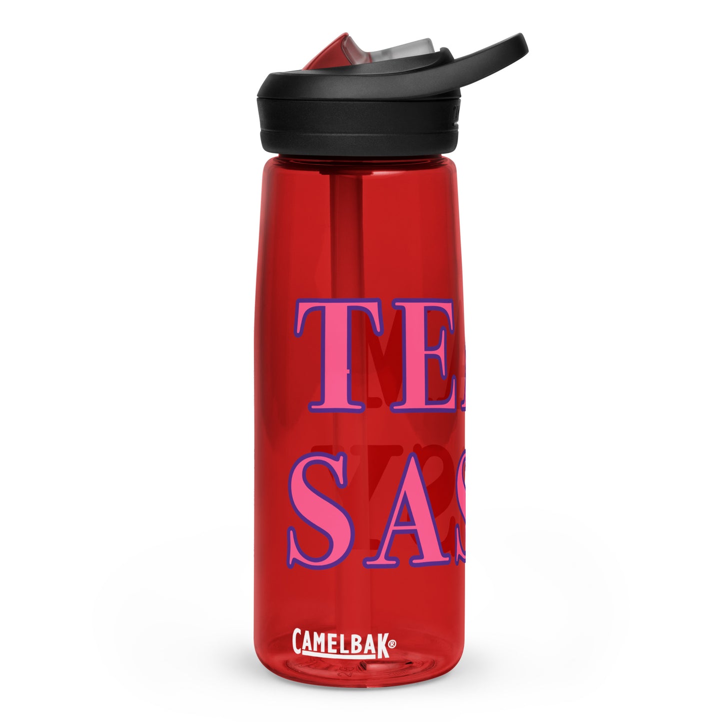 Team Sassy CamelBak Sports Water Bottle-Pink Lettering