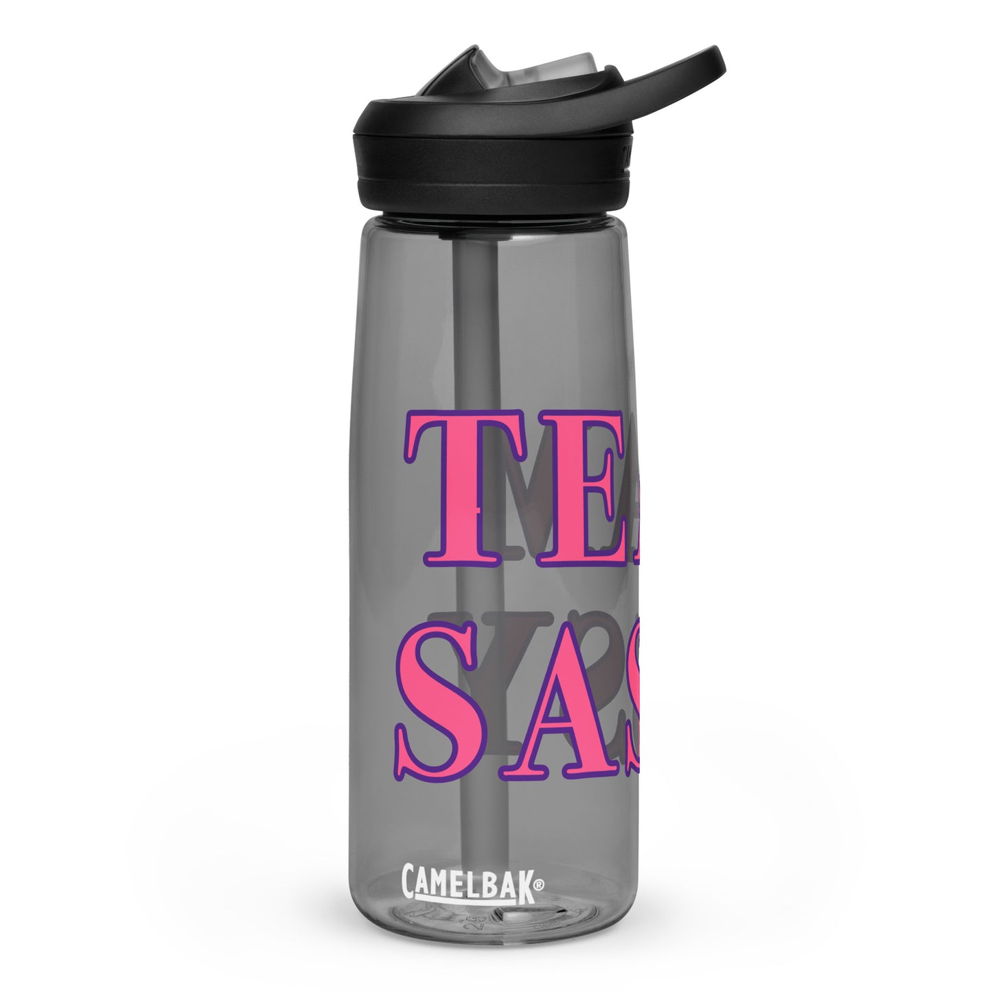 Team Sassy CamelBak Sports Water Bottle-Pink Lettering