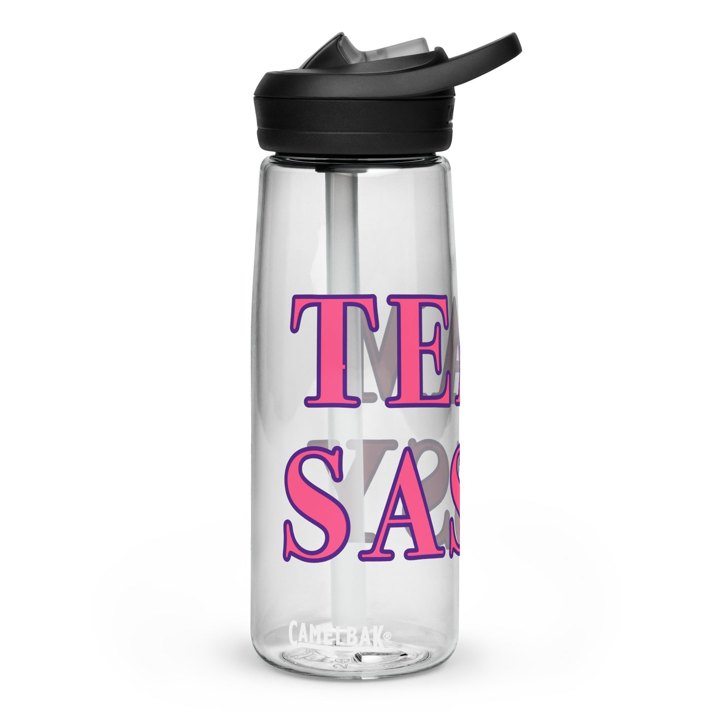 Team Sassy CamelBak Sports Water Bottle-Pink Lettering