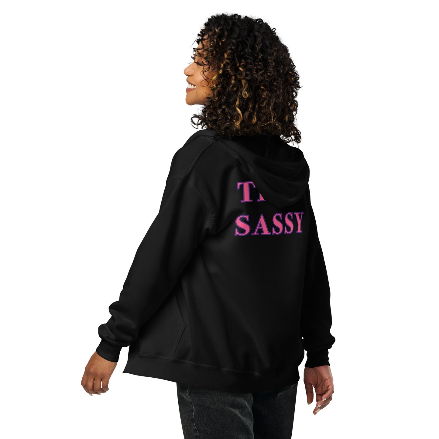 Women's "Team Sassy" Heavy Blend Zip Hoodie