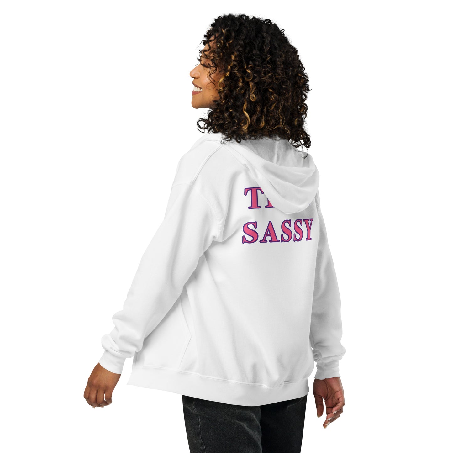 Women's "Team Sassy" Heavy Blend Zip Hoodie