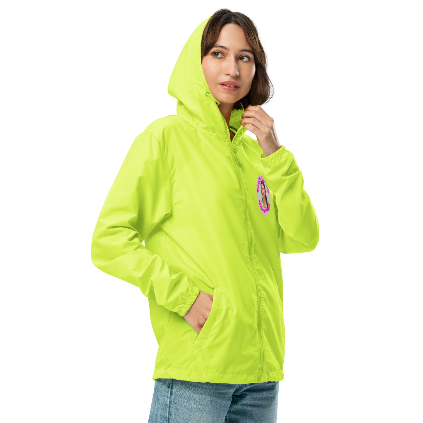 Women's "Team Sassy" Lightweight Zip Up Windbreaker