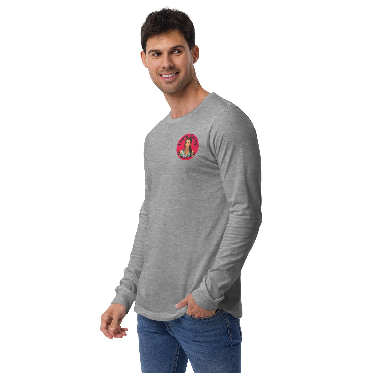 Men's "Grow Girl's Wrestling" Long Sleeve Tee