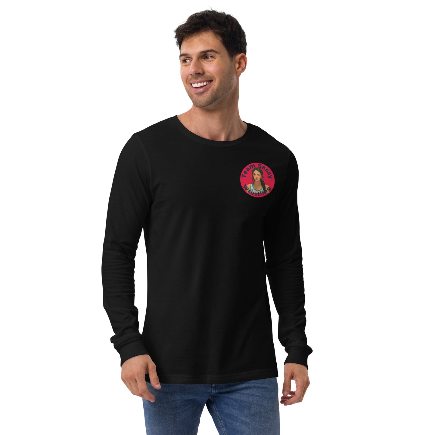 Men's "Grow Girl's Wrestling" Long Sleeve Tee