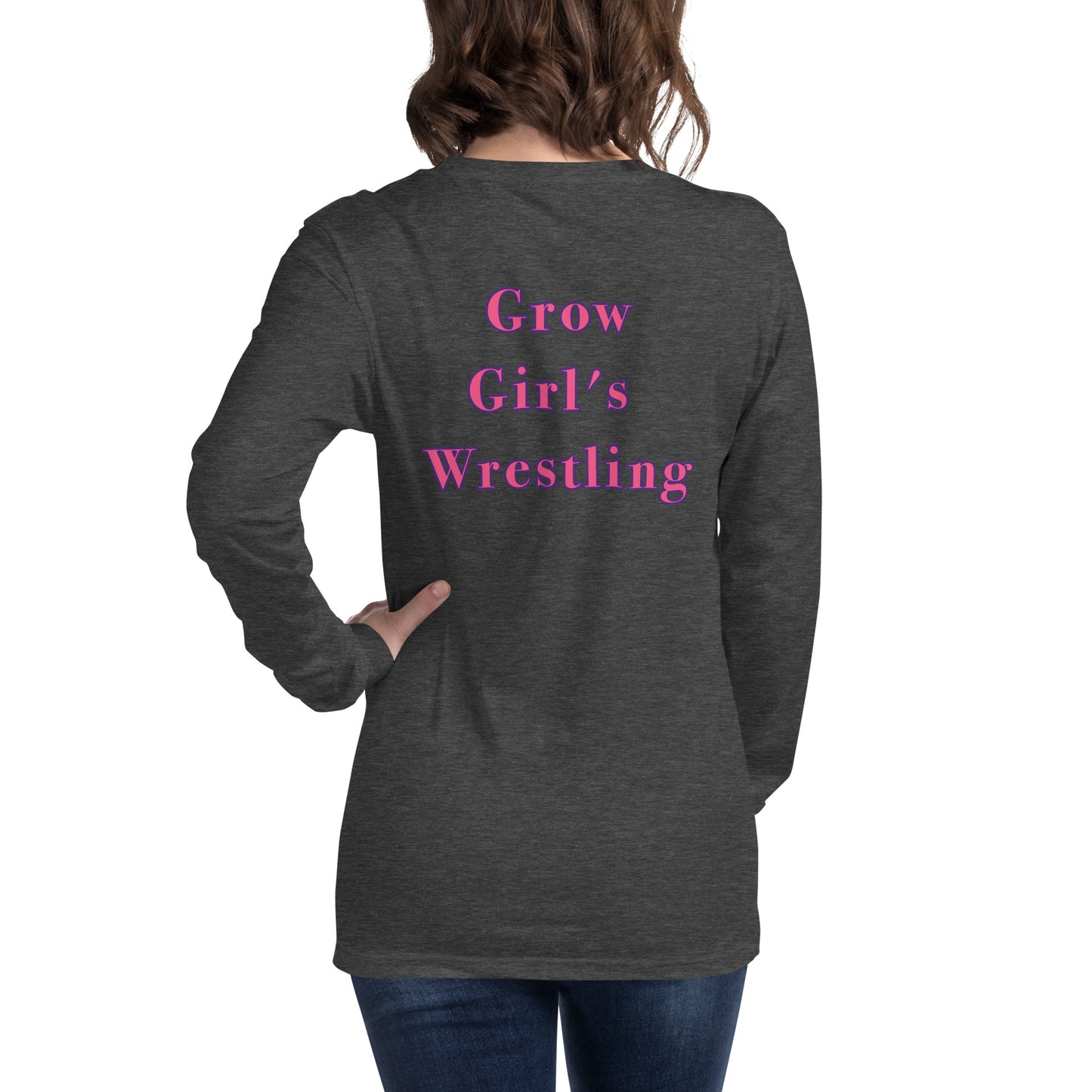 Women's "Grow Girl's Wrestling" Long Sleeve Tee