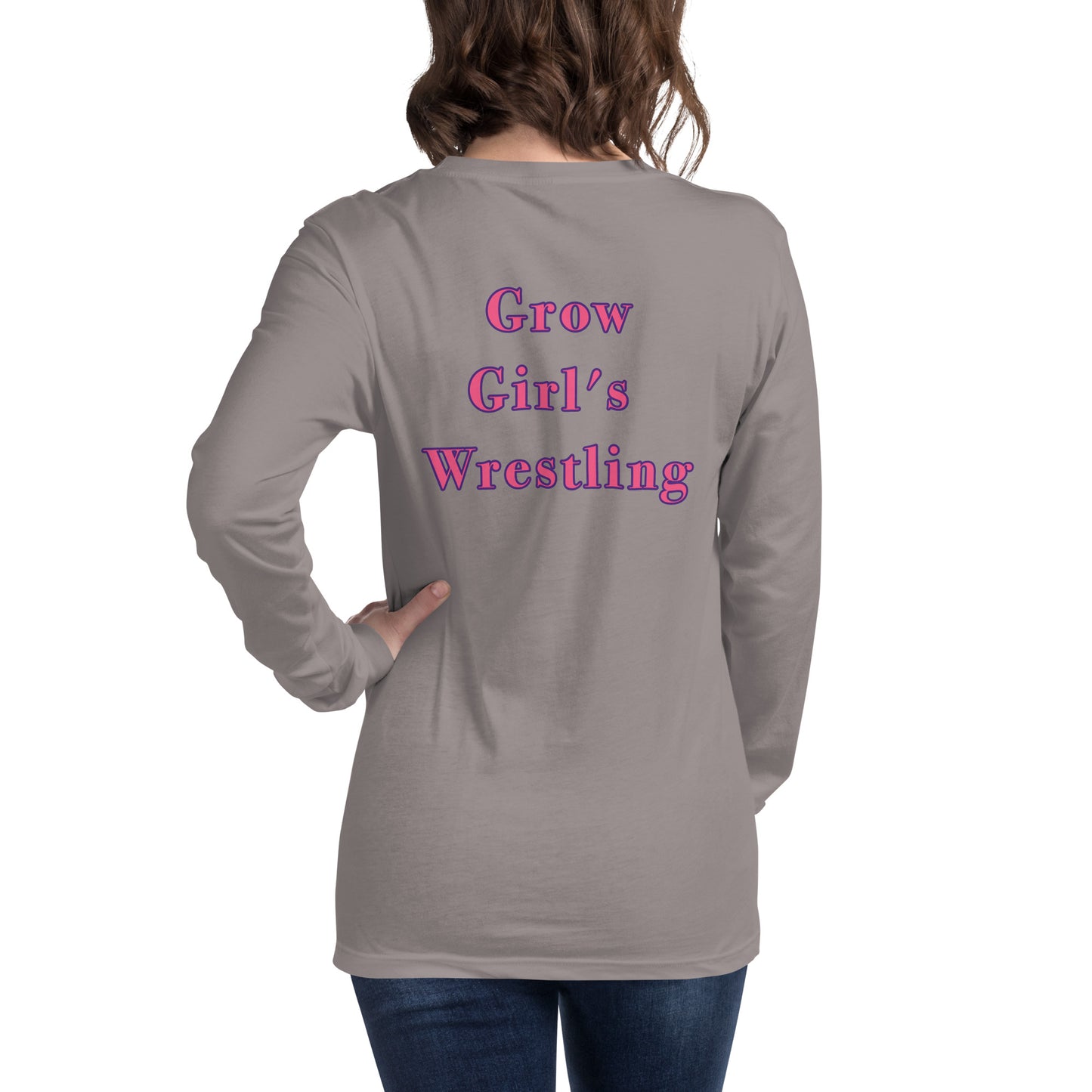 Women's "Grow Girl's Wrestling" Long Sleeve Tee