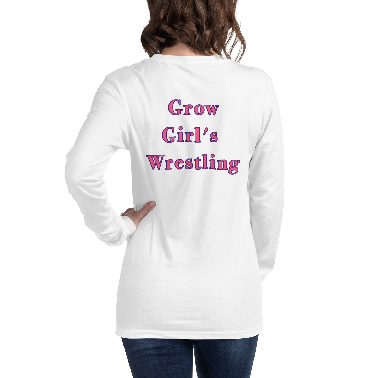 Women's "Grow Girl's Wrestling" Long Sleeve Tee