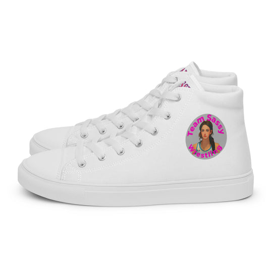 Women’s "Team Sassy" High Top Canvas Shoes-Original Logo