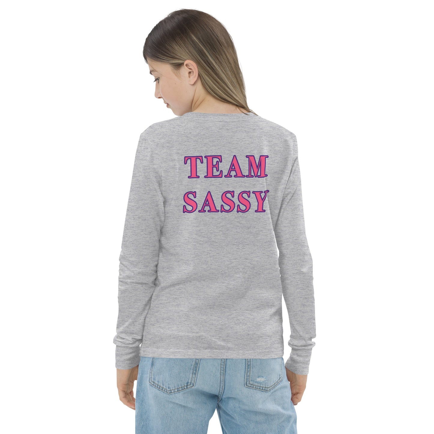 Girl's "Team Sassy" Long Sleeve Tee