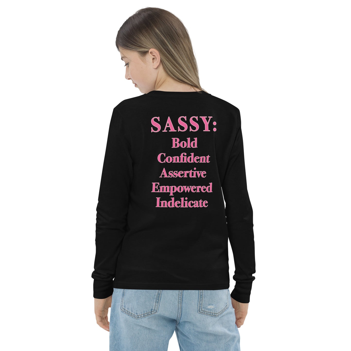 Youth Sassy Definition Long Sleeve Tee