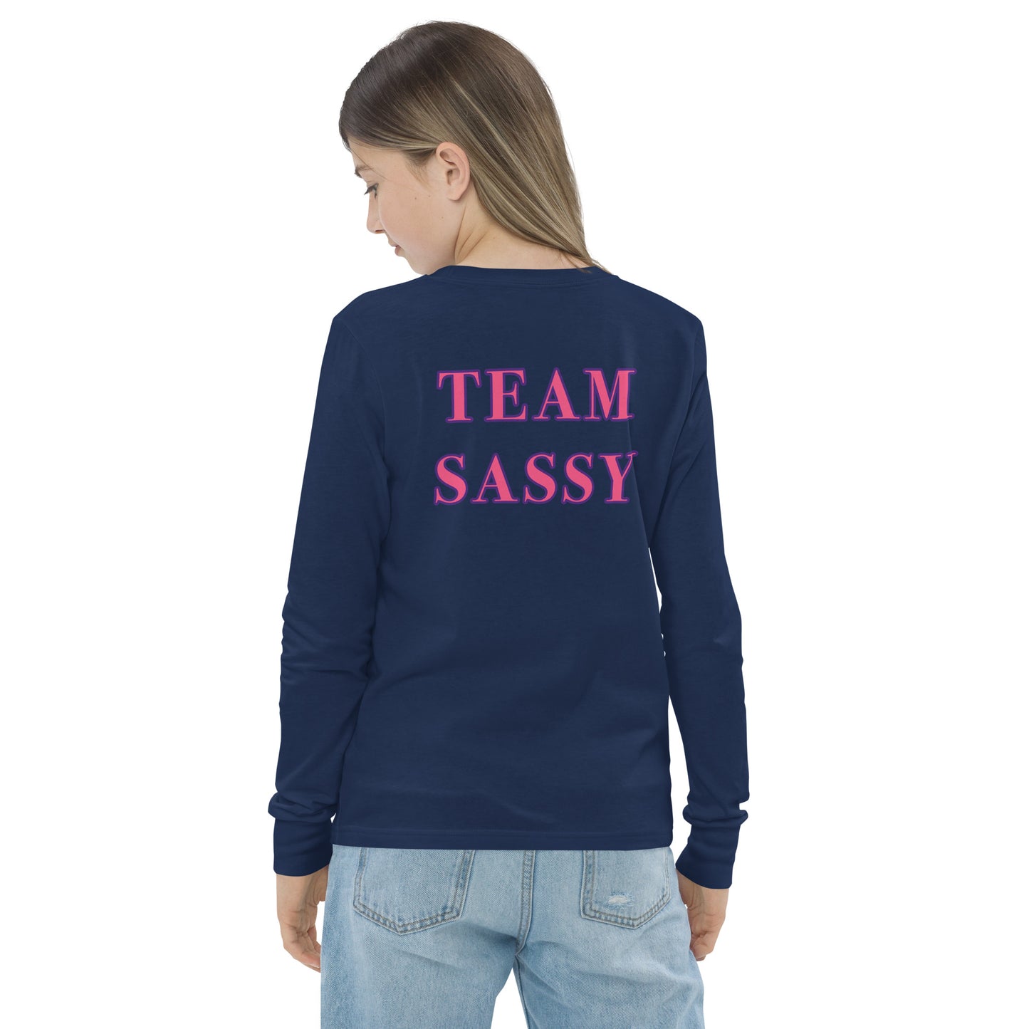 Girl's "Team Sassy" Long Sleeve Tee