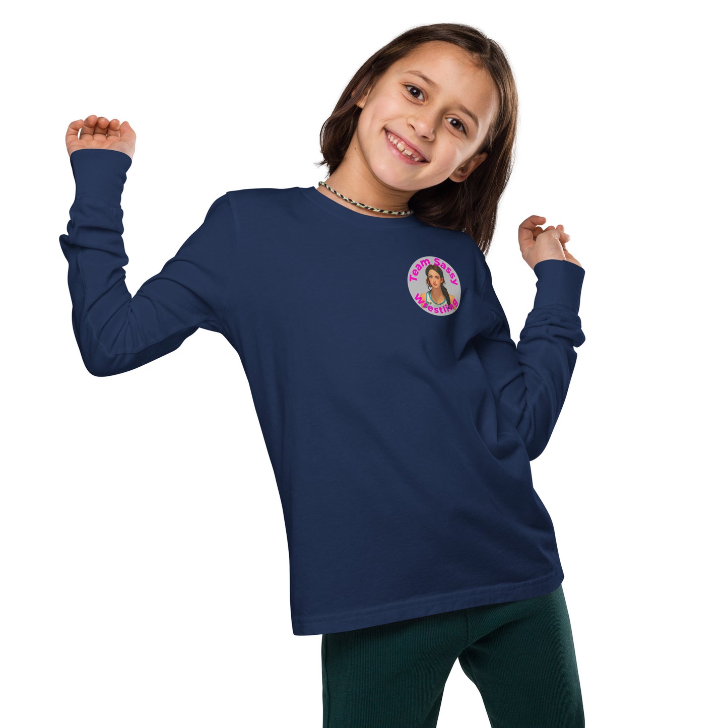 Girl's "Team Sassy" Long Sleeve Tee