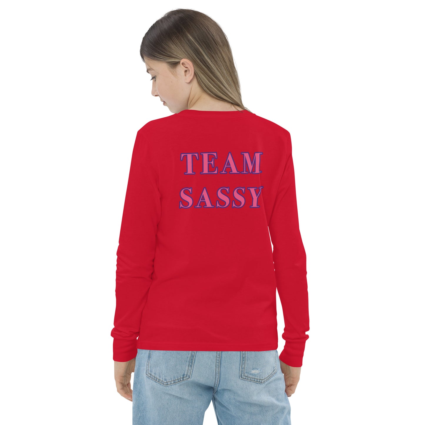 Girl's "Team Sassy" Long Sleeve Tee