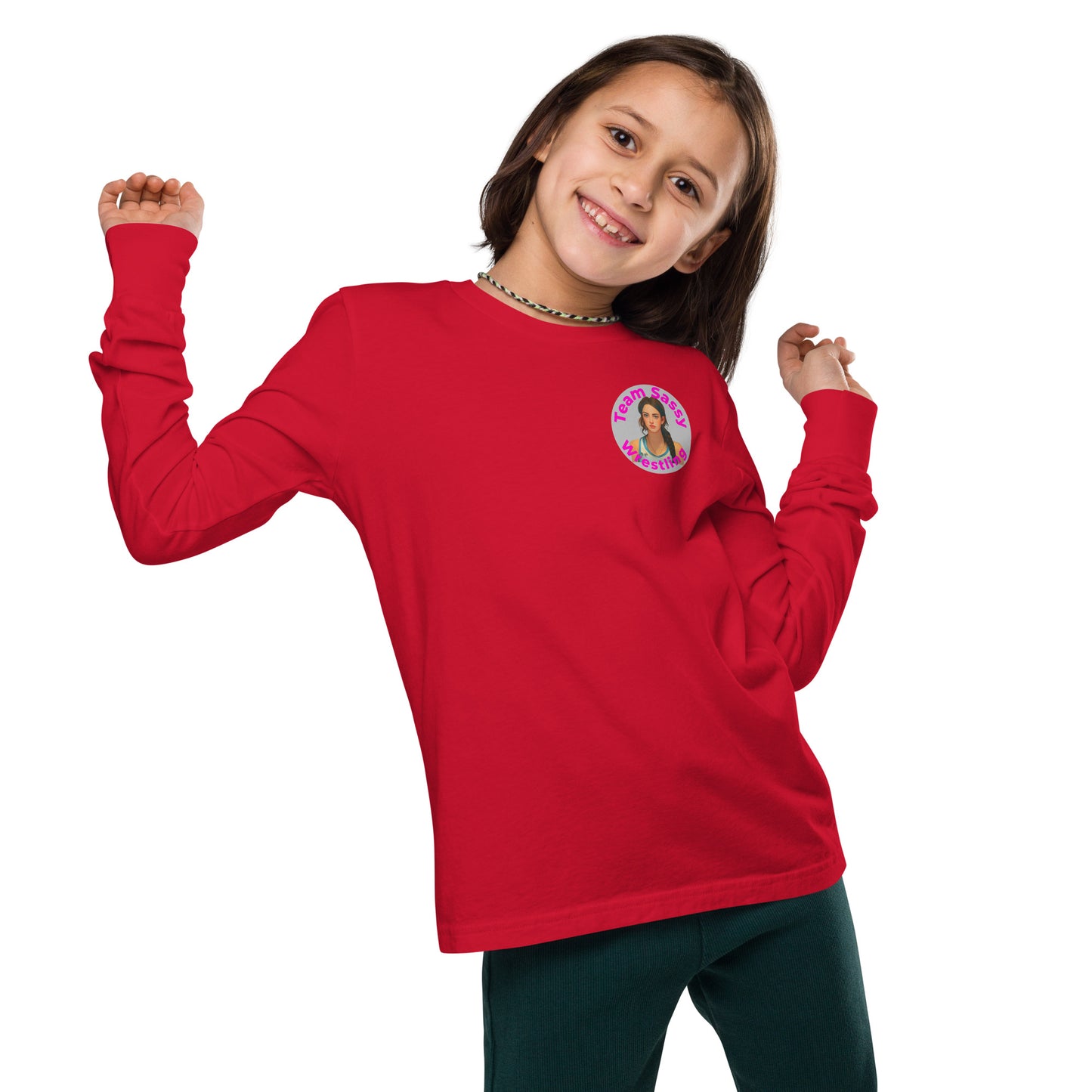 Girl's "Team Sassy" Long Sleeve Tee