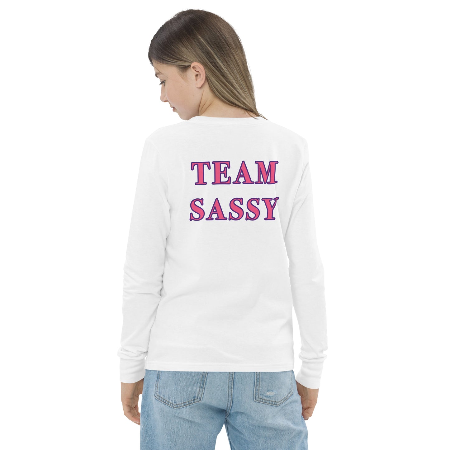 Girl's "Team Sassy" Long Sleeve Tee