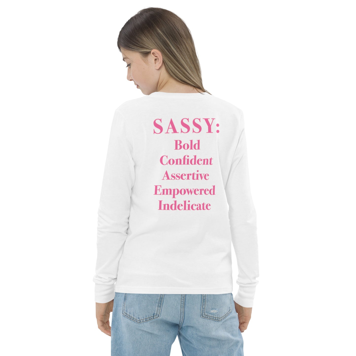 Youth Sassy Definition Long Sleeve Tee