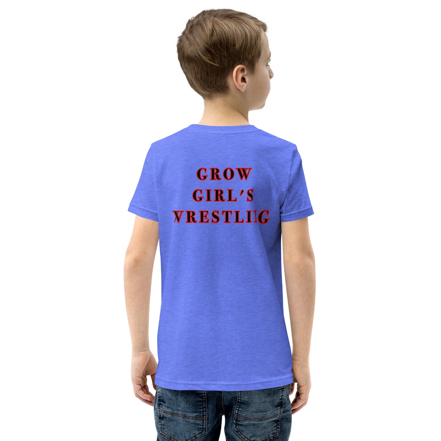 Kids Grow Girl's Wrestling Short Sleeve T-Shirt