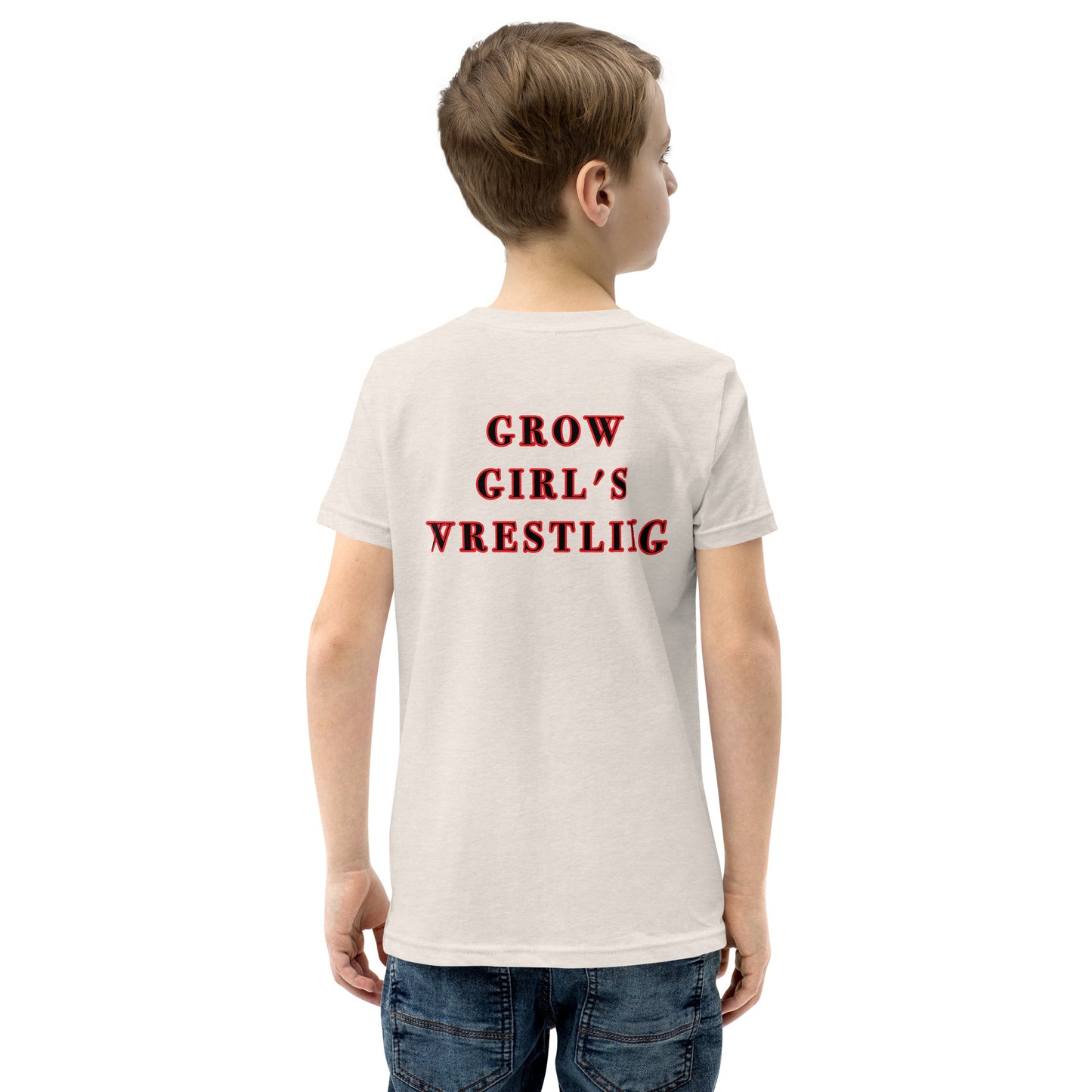 Kids Grow Girl's Wrestling Short Sleeve T-Shirt